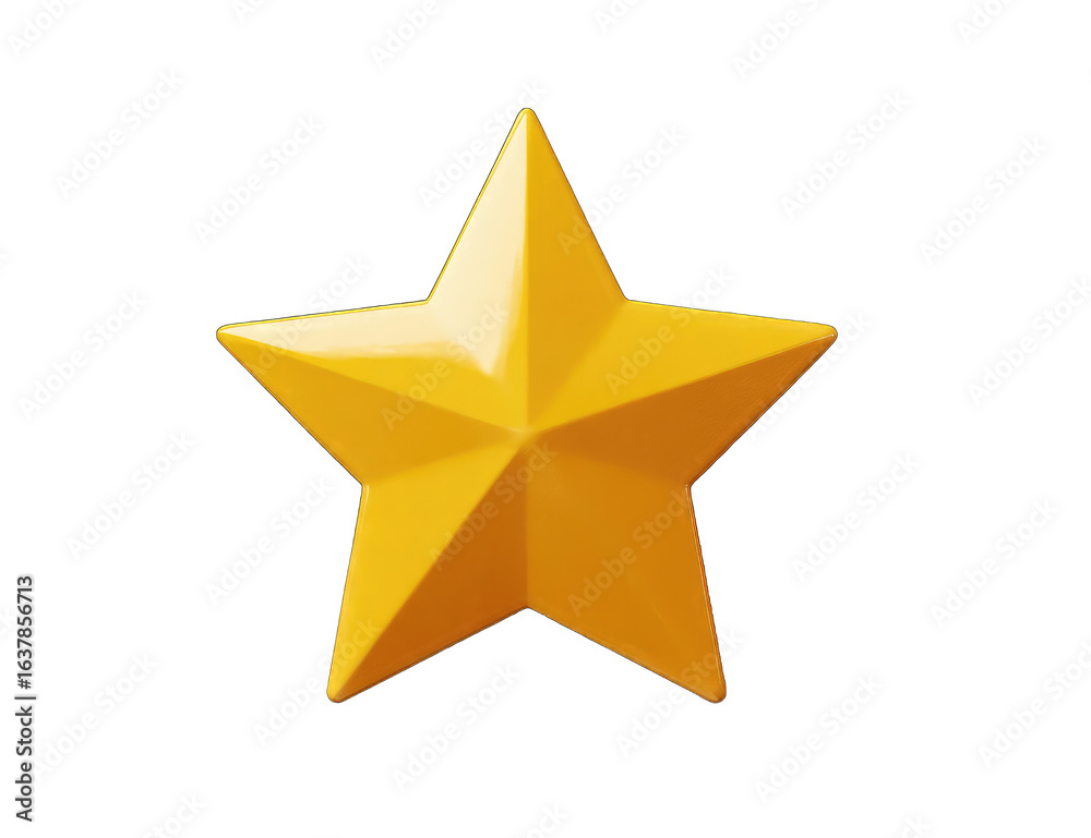 Obraz premium Golden star graphic, sharp edges