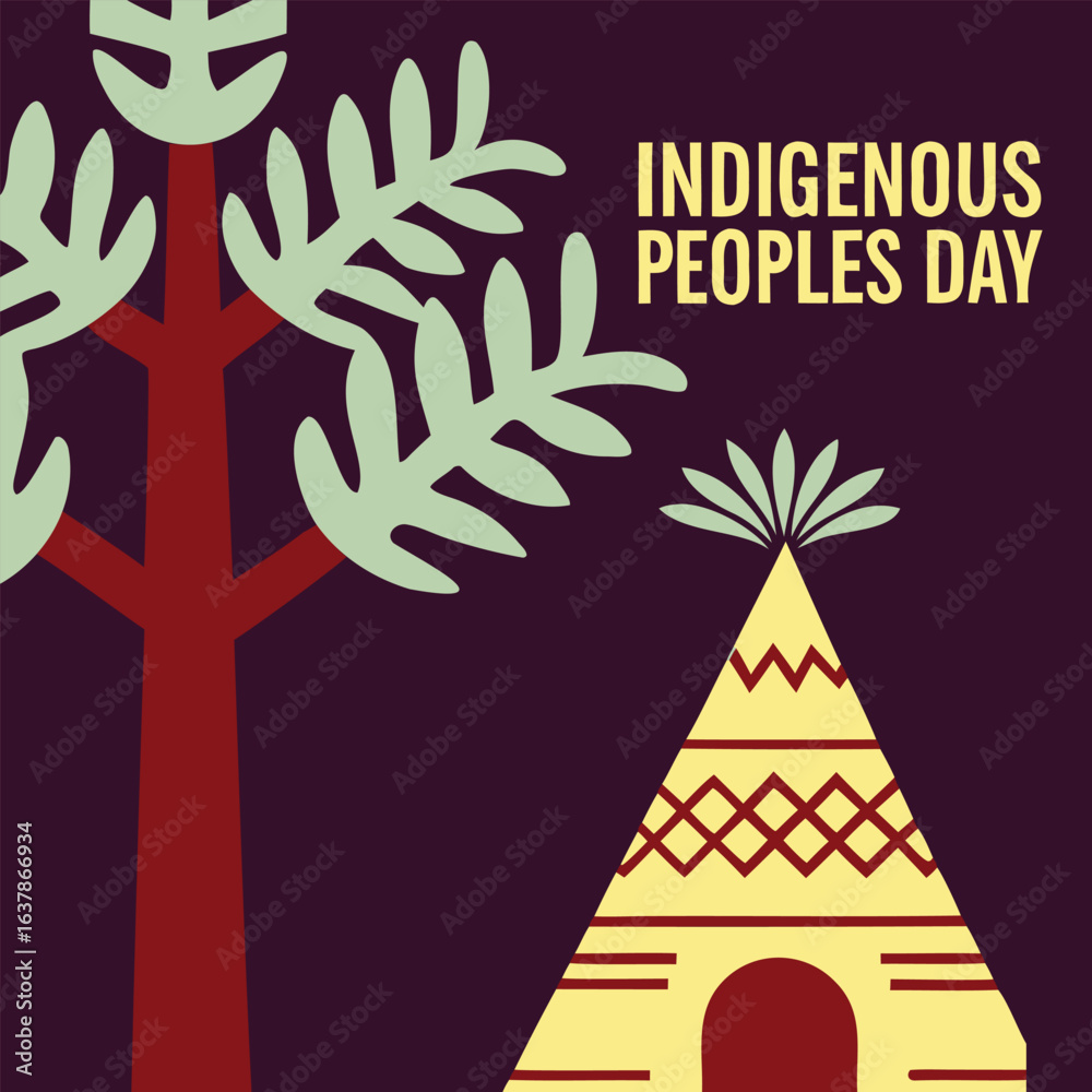 Fototapeta premium INDIGENOUS PEOPLES DAY