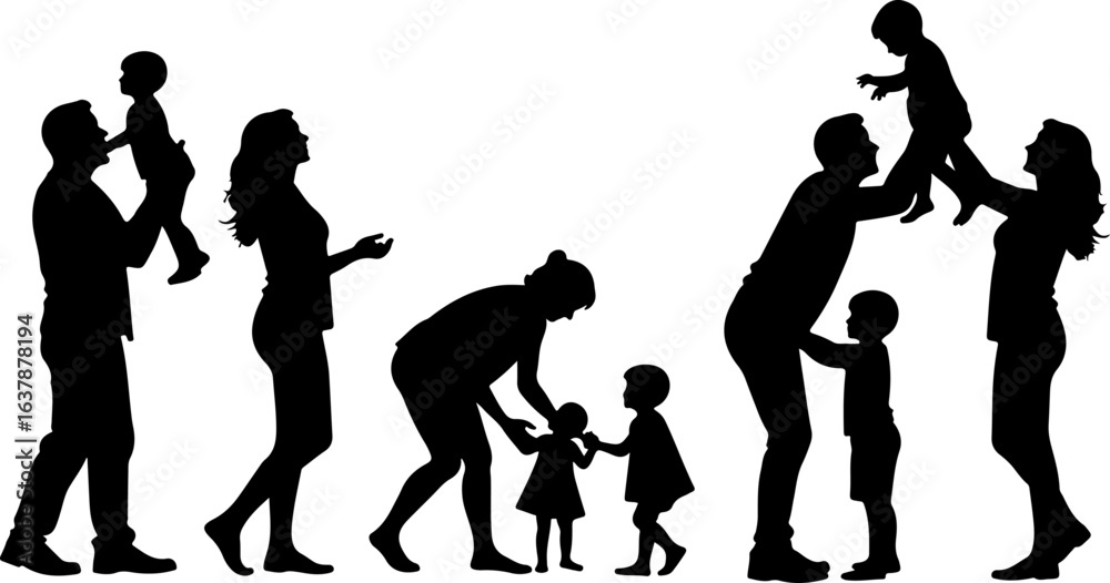 Fototapeta premium Flux_Dev_Image_is_a_black_and_white_silhouette_illustration_fe_0_0f48116f-2734-48a1-a976-e5335eeef499_traced