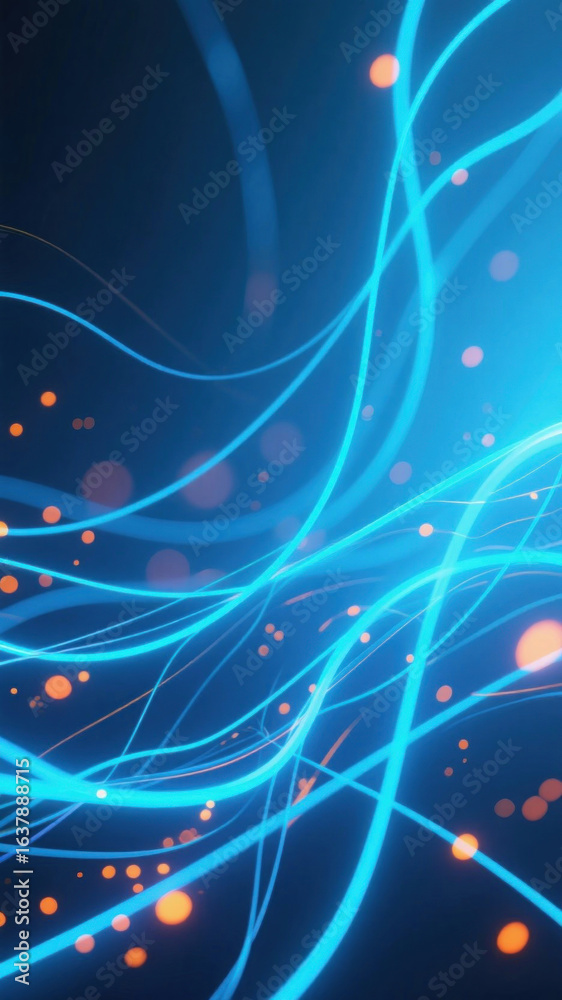 Fototapeta premium Abstract Digital Lines and Lights