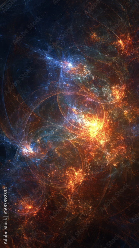 Fototapeta premium Colorful Abstract Nebula In Space