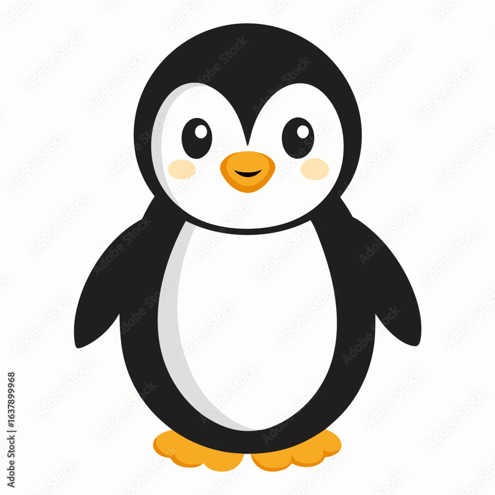 Obraz premium penguin on a white background