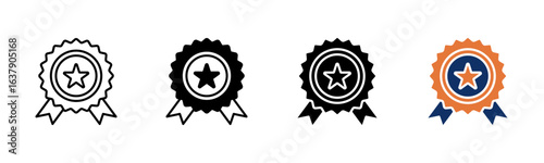 Authentic icon sheet multiple style collection