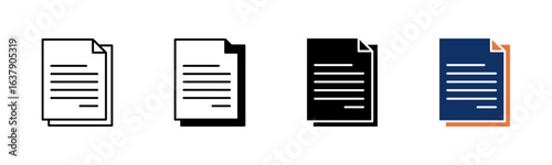 Files icon sheet multiple style collection