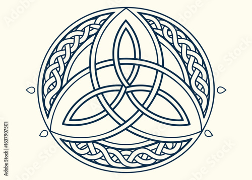 Celtic Triquetra Trinity Knot Symbol celtic knot circular