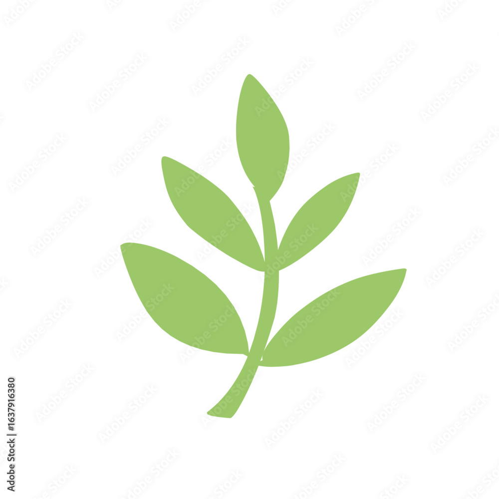 Fototapeta premium natural green leaf vector
