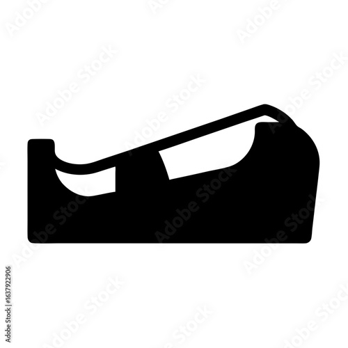 Black and White Image of a Tape Dispenser Tool for Arts and Crafts