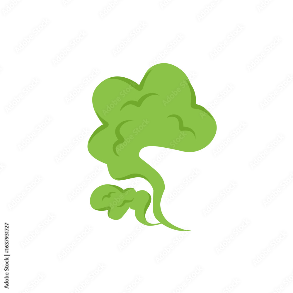 Fototapeta premium toxic comic smoke vector illustration