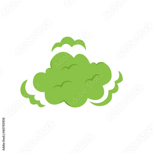 toxic comic smoke vector illustration