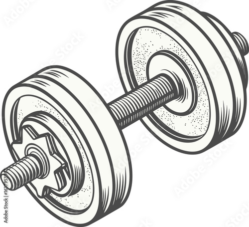 dumbbell isolated on white background
