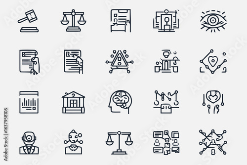 Legal courtroom justice law building illustration