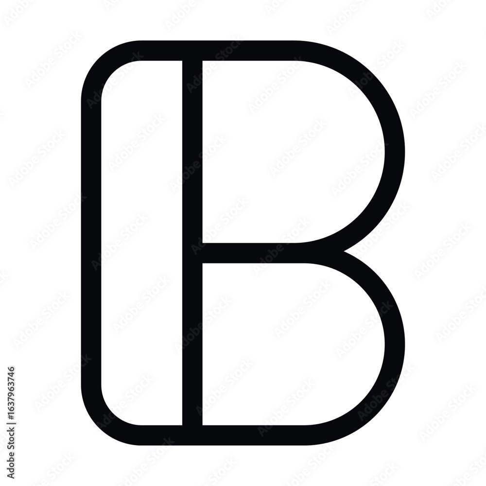 Obraz premium Outline bold icon for text formatting and emphasis.