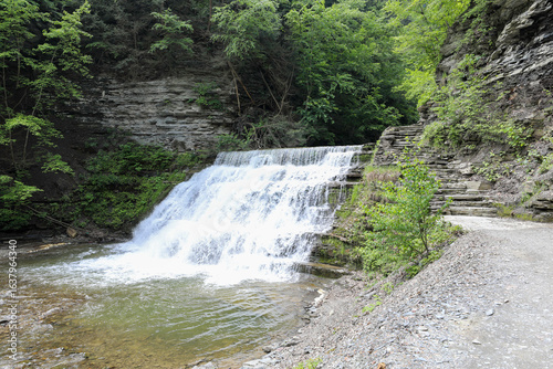Middle falls at Stony Brook State Park