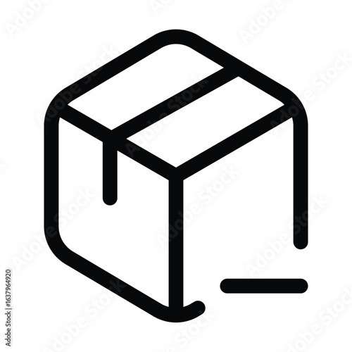 Outline package icon for module, library, and software install.