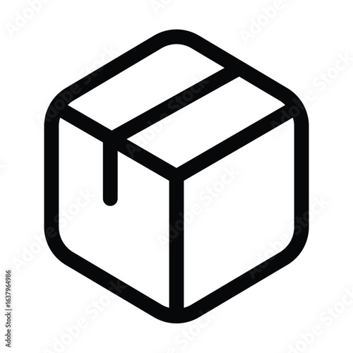 Outline package icon for module, library, and software install.