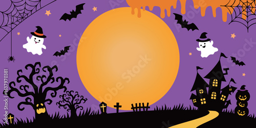 ハロウィン　背景素材