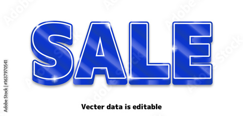 Sparkly text design for title_SALE_BLUE_02