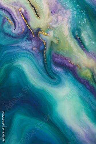 Wallpaper Mural abstract watercolor background normal blue color  Torontodigital.ca