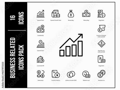 Financial Icon Set Vector | Banking, Money, Currency, Investment, Finance, Business, Accounting, Tax, Budget, Payment, Credit Card, Savings, Loan, Stock Market, Flat Icons for Apps, Web & Infographics