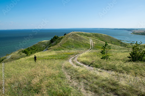 Beautiful landscape view from hills 