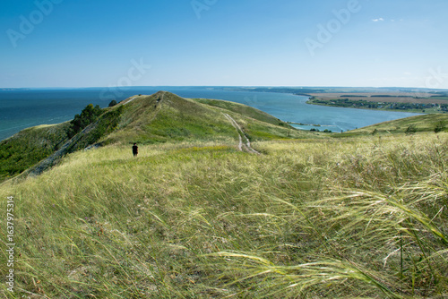 Beautiful landscape view from hills 