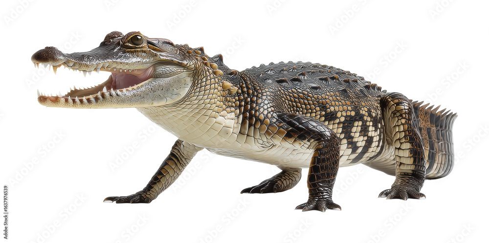 Crocodile in action wild habitat animal natural, isolated on transparent background, png Crocodile in action wild habitat animal natural, isolated on transparent background, png