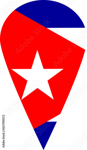 Free Download Cuba Country Map and Flag Design – Vector Illustration - GFXLoad