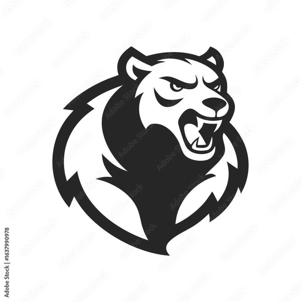 Fototapeta premium lion head vector