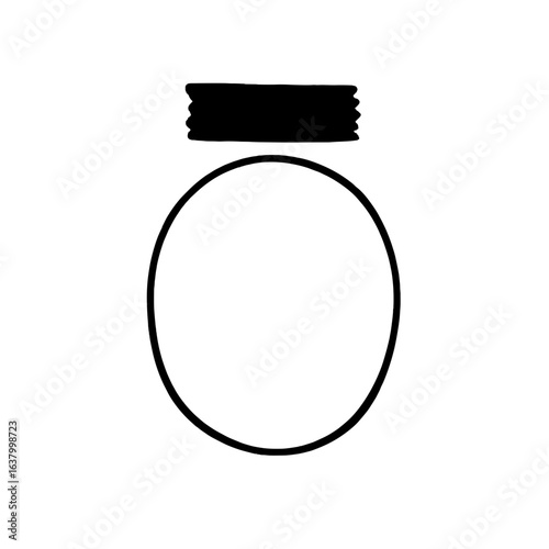 Handgezeichnete Notizrahmen Vektor Illustration Minimalistisch Schwarzes Klebeband Rechteck Rund Oval Unregelmäßig Doodle Outline Grafik Dekoration Scrapbooking Planung Social Media Design Vorlage Dig