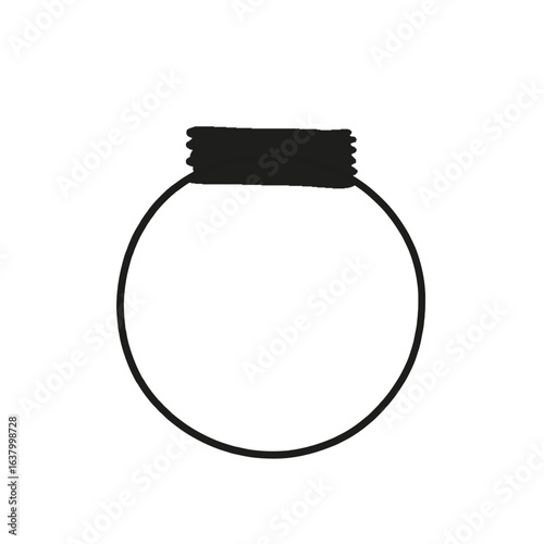 Handgezeichnete Notizrahmen Vektor Illustration Minimalistisch Schwarzes Klebeband Rechteck Rund Oval Unregelmäßig Doodle Outline Grafik Dekoration Scrapbooking Planung Social Media Design Vorlage Dig