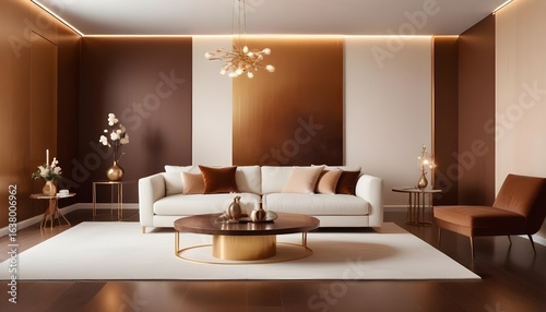 Photo interior modern design room 3d illustration