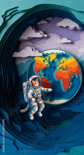 the earth in the sky