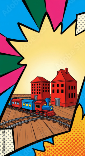 colorful houses in the city vector illustration