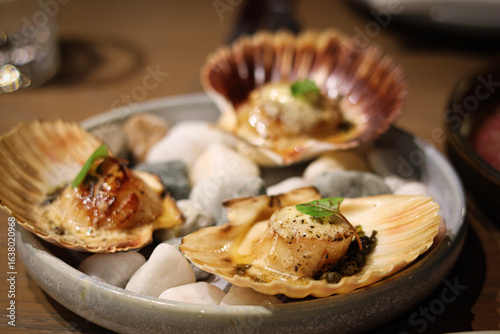 Fotografie Seared scallops