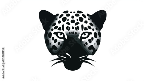 Leopard head graphic design