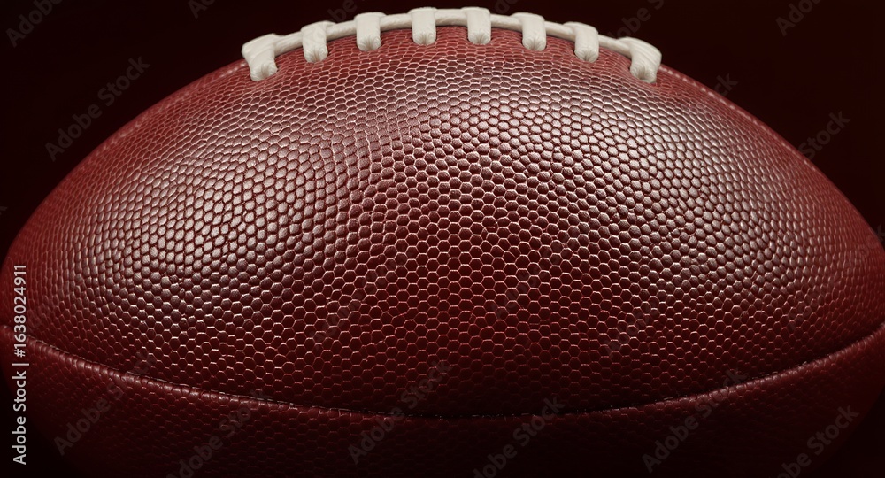 Fototapeta premium Close-Up of Football Texture Gridiron Sports Background