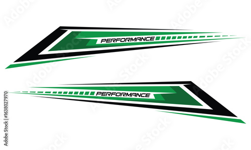 Car side sticker design. Auto vinyl decal template