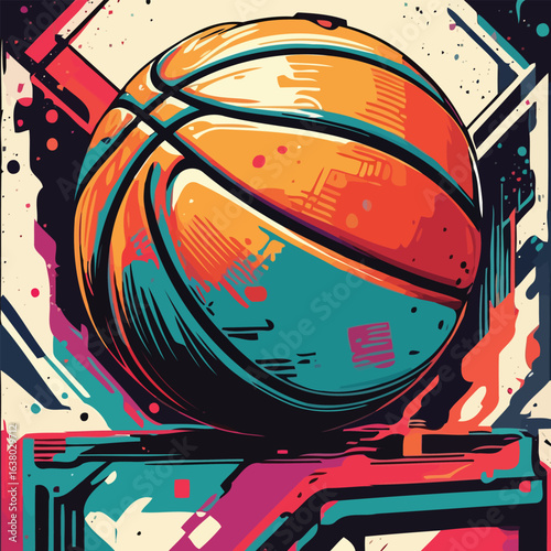 Basketball courts were freshly painted