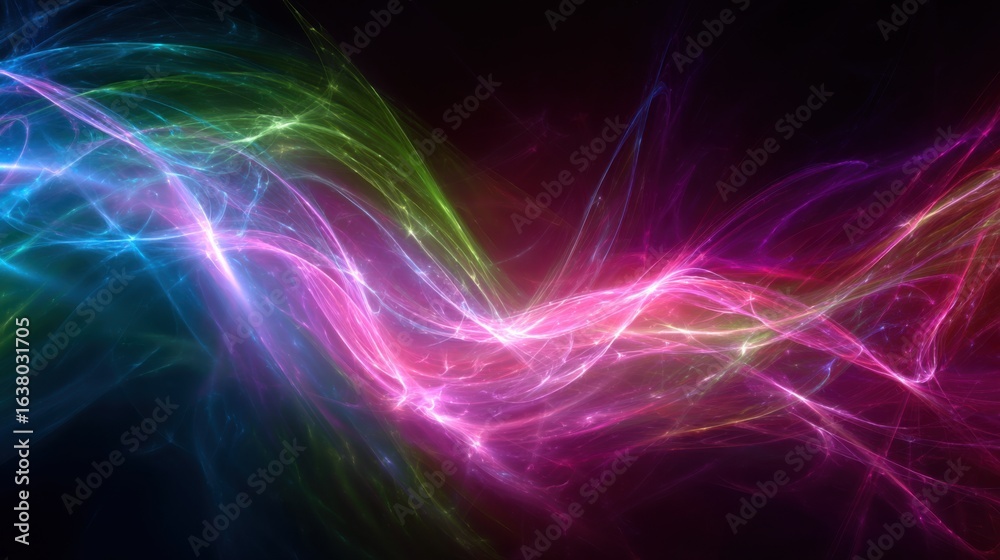 Fototapeta premium swirling vibrant cosmic energy flow