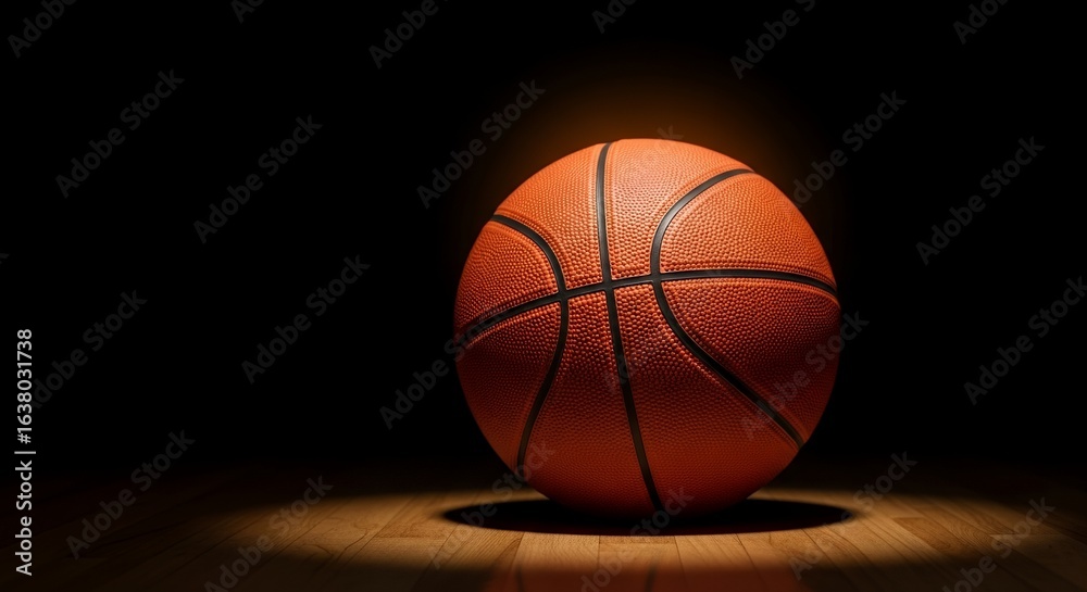 Obraz premium High-Quality Basketball Image Perfect for Sports Websites, Marketing More