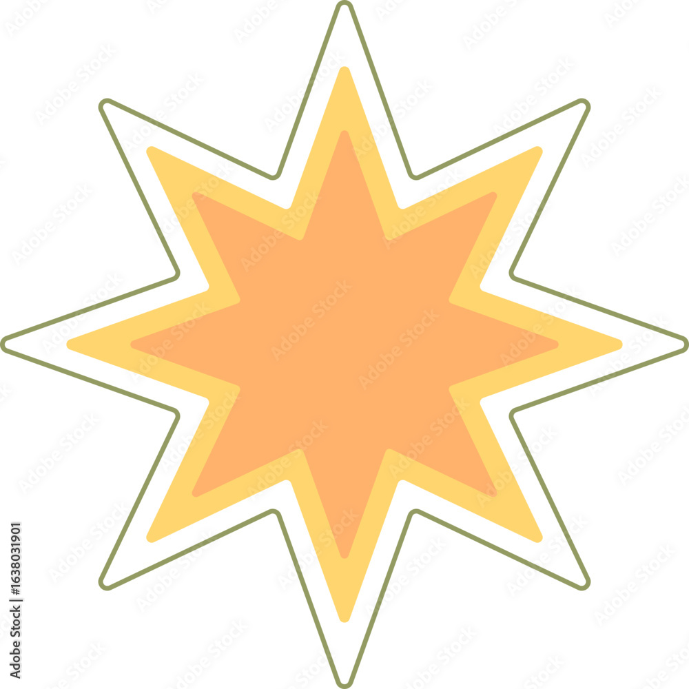 abstract star burst design