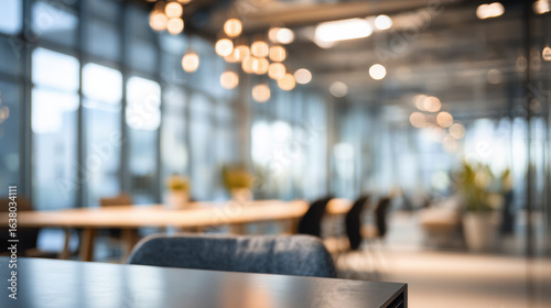 Wallpaper Mural Blurred office background with modern furniture, professional setting Torontodigital.ca