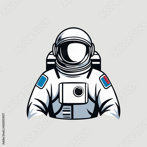 Wallpaper Mural Dynamic astronaut icon illustrating the spirit of exploration and discovery in a contemporary graphic style. Torontodigital.ca