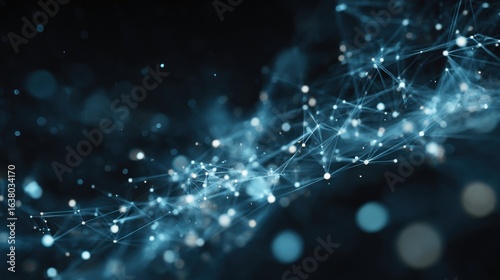 Wallpaper Mural glowing network abstract design Torontodigital.ca