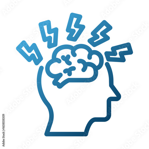 STROKE Outline Illustration