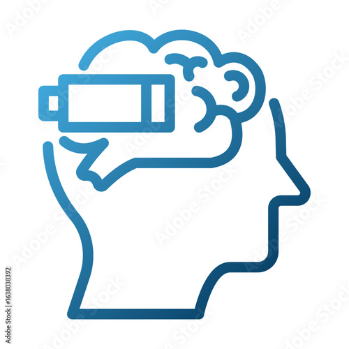 Burn Out Outline Illustration