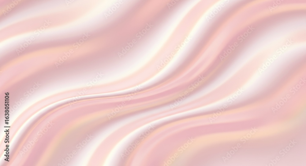 Fototapeta premium Elegant Pink Silk Fabric: Soft Waves, Smooth Texture, Luxurious Background.