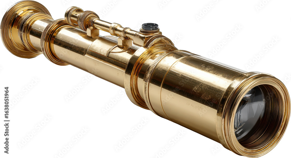 Naklejka premium spyglass telescope