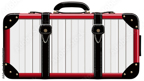 Vintage style suitcase illustration