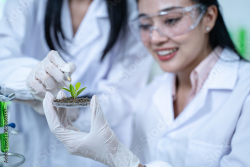 In the green laboratory, science and chemistry merge as biology experts conduct research, test each experiment carefully, and aim to improve global health.